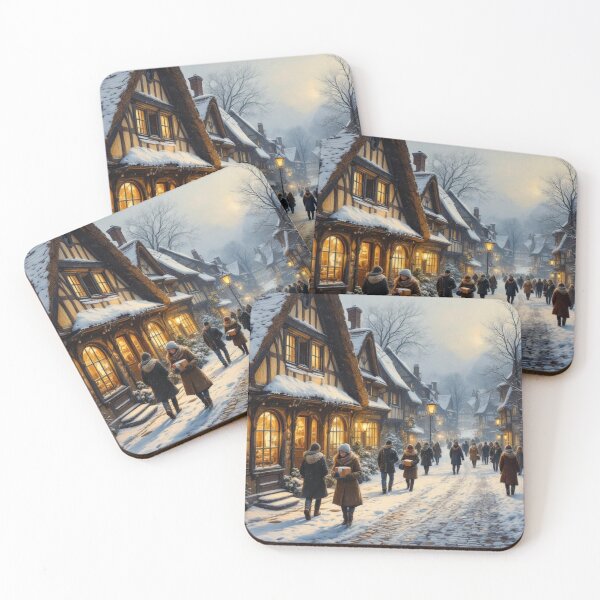Item preview, Alsatian village under the snow designed and sold by jefboutique6150.