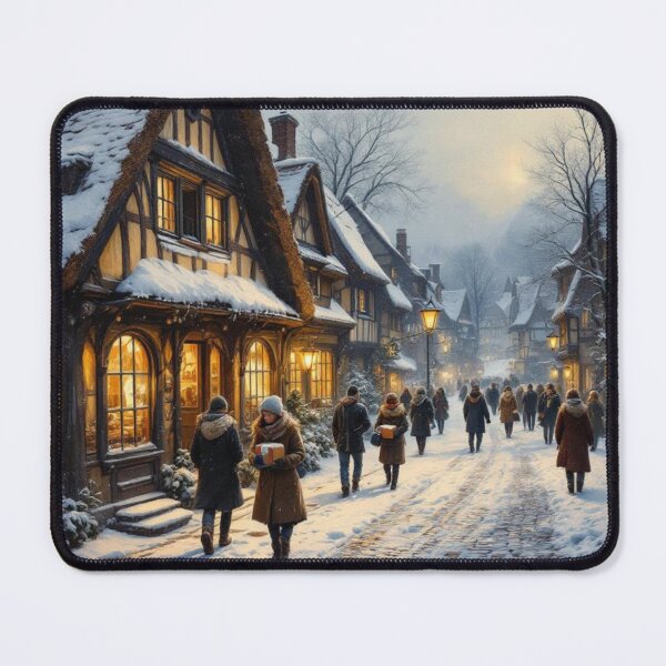 Item preview, Alsatian village under the snow designed and sold by jefboutique6150.