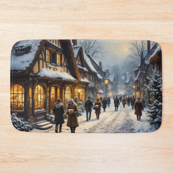 Item preview, Alsatian village under the snow designed and sold by jefboutique6150.