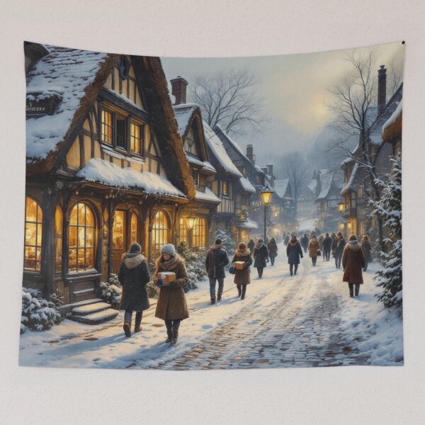 Item preview, Alsatian village under the snow designed and sold by jefboutique6150.