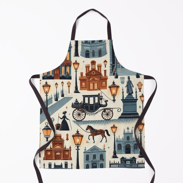 Item preview, London Streetscape Pattern Artwork | Cityscape Design designed and sold by MAGICKEY2024.