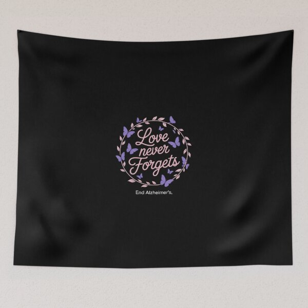 Item preview, Love Never Forgets End Alz Alzheimer's Awareness Butterfly  designed and sold by SyntaxClaw.