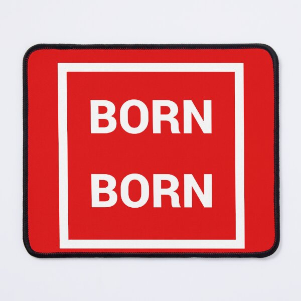Item preview, BORN BORN White_Black designed and sold by Diggity Creates.