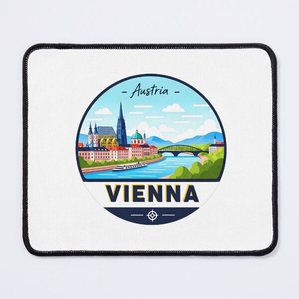 Item preview, Vienna Austria Travel Retro Emblem - Vintage Style Souvenir Design designed and sold by Timegraf.