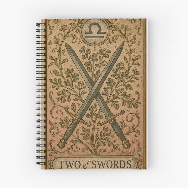 Item preview, Two of Swords Tarot Art - Rue & Libra Botanical designed and sold by Artsy-With.