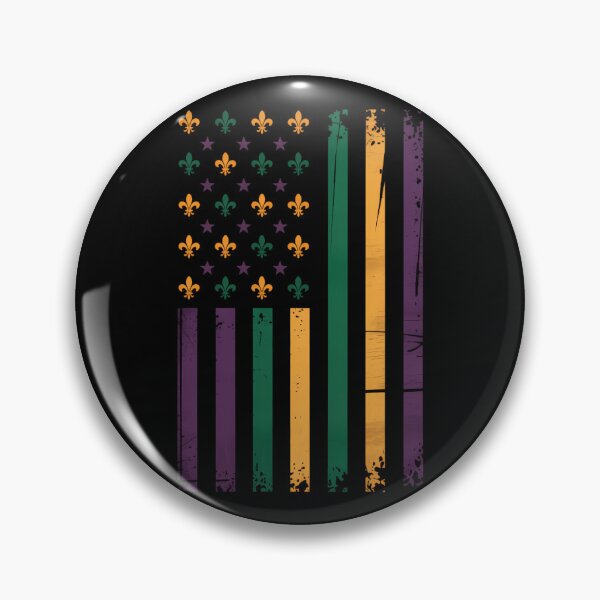 Item preview, Mardi Gras US flag designed and sold by tiekanamac.