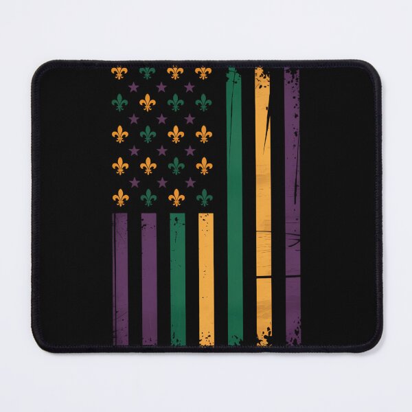 Item preview, Mardi Gras US flag designed and sold by tiekanamac.