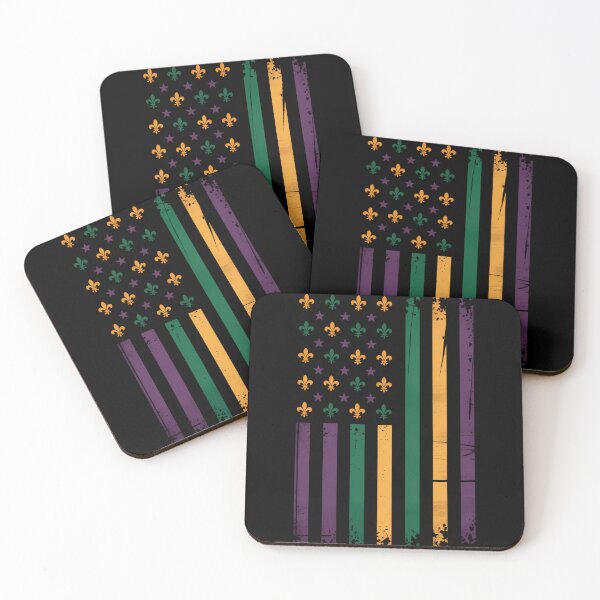 Item preview, Mardi Gras US flag designed and sold by tiekanamac.