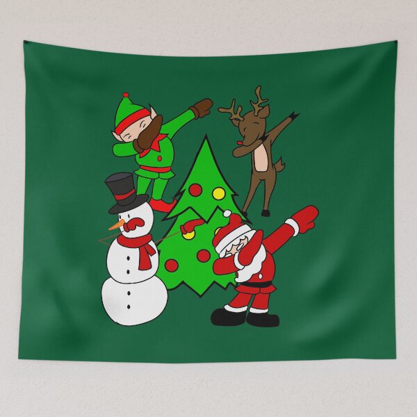 Item preview, Funny Dabbing Santa Claus, Red Nose Reindeer, Snowman, Elf designed and sold by melsens.