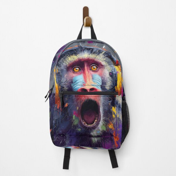 Item preview, Dj Monkey Thinker Surprised Baboon With Headphones Art designed and sold by GrinGalore.
