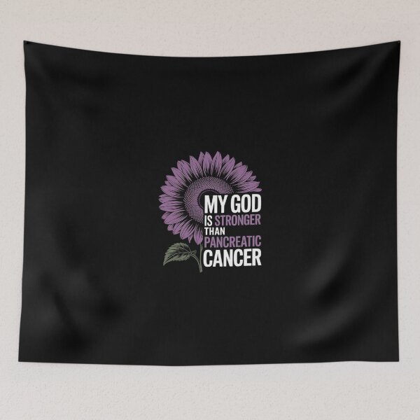Item preview, My God Is Stronger Than Pancreatic Cancer Awareness  designed and sold by SyntaxClaw.