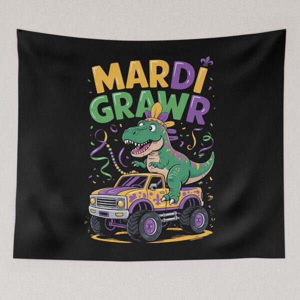 Item preview, Monster Truck Mardi Grawr Mardi Gras designed and sold by tiekanamac.