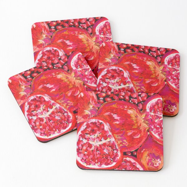 Item preview, Pomegranate Fruit Art, Red Art Print  designed and sold by artmycatlikes.