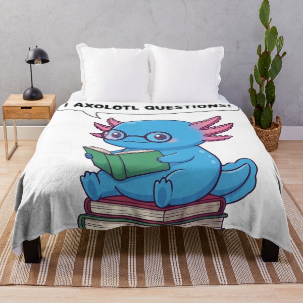 Item preview, I Axolotl Questions – Blue Bookworm Axolotl designed and sold by Petzzz.