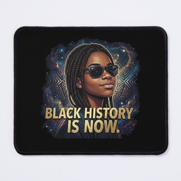 Item preview, Black History Is NOW Cosmic Braided Queen designed and sold by QuipQuips.