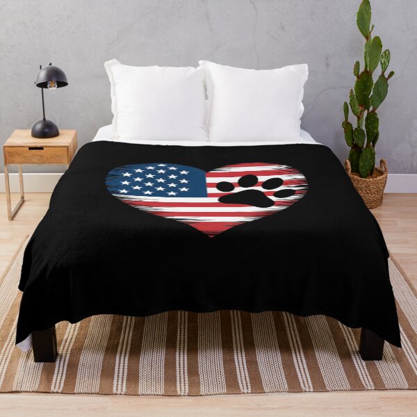 Item preview, American Flag Dog and Cat Paw Patriotic 4th Of July designed and sold by FadeOfThrone.