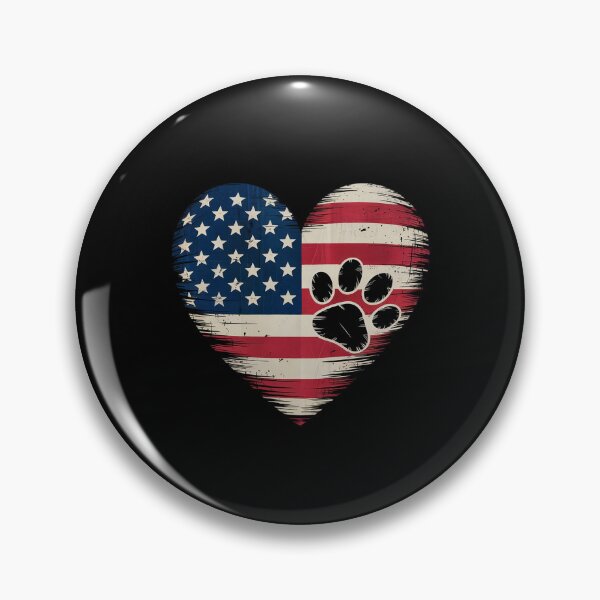Item preview, American Flag Dog and Cat Paw Patriotic 4th Of July 1  designed and sold by MarryIsMonth.