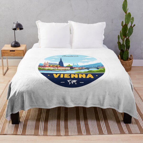Item preview, Vienna Austria Travel Retro Emblem - Vintage Style Souvenir Design designed and sold by Timegraf.