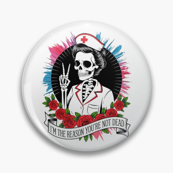 Item preview, Nurse Nursing Skeleton Joke designed and sold by tiekanamac.