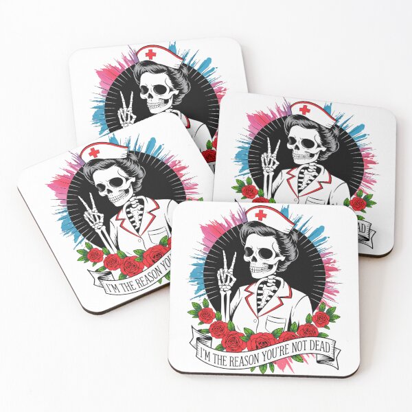 Item preview, Nurse Nursing Skeleton Joke designed and sold by tiekanamac.