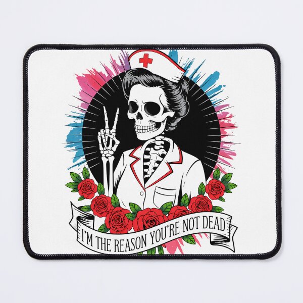 Item preview, Nurse Nursing Skeleton Joke designed and sold by tiekanamac.