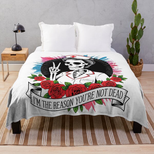 Item preview, Nurse Nursing Skeleton Joke designed and sold by tiekanamac.