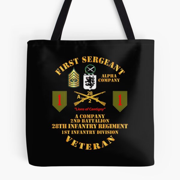 Item preview, Army - First Sgt - A Co - 2nd Bn - 3rd Bde - 1st ID - 28th Infantry designed and sold by Military Insignia Products.