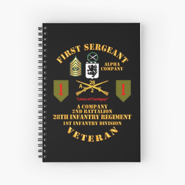 Item preview, Army - First Sgt - A Co - 2nd Bn - 3rd Bde - 1st ID - 28th Infantry designed and sold by Military Insignia Products.