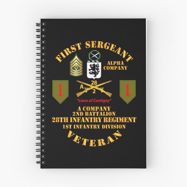 Item preview, Army - First Sgt - A Co - 2nd Bn - 3rd Bde - 1st ID - 28th Infantry designed and sold by Military Insignia Products.