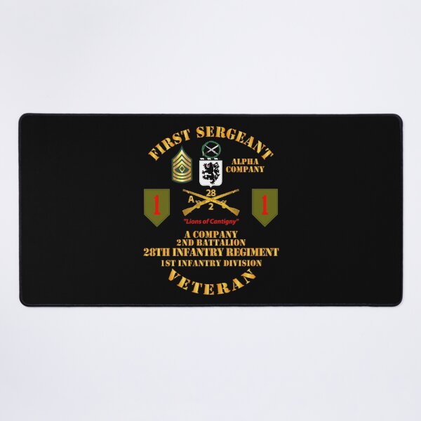 Item preview, Army - First Sgt - A Co - 2nd Bn - 3rd Bde - 1st ID - 28th Infantry designed and sold by Military Insignia Products.