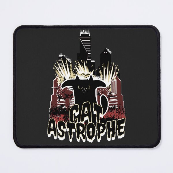 Item preview, Catastrophe Vintage Horror Cat Movie Graphic v2 designed and sold by 3rd Eye Perceptions.