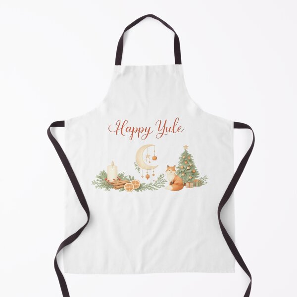 Item preview, Happy Yule Cozy Winter PNG – Fox, Candle & Moon Scandinavian Yule Design designed and sold by BABUSHOP5.