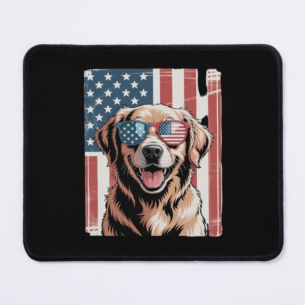 Item preview, American Flag Golden Retriever USA 4th Of July designed and sold by FadeOfThrone.