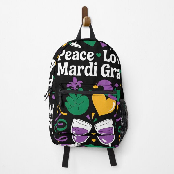 Item preview, Peace Love Mardi Gras Funny Carnival designed and sold by tiekanamac.