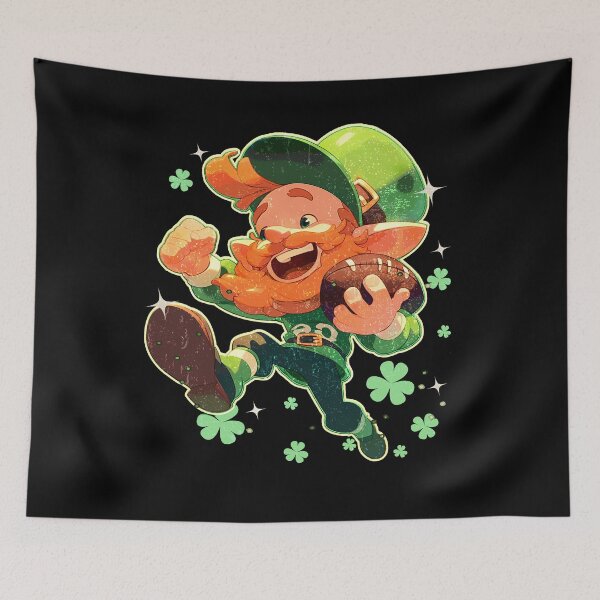 Item preview, st patrick's day football designed and sold by PrettyInk.