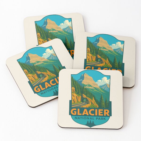 Item preview, Glacier National Park Sticker designed and sold by Gideon Emmerich.