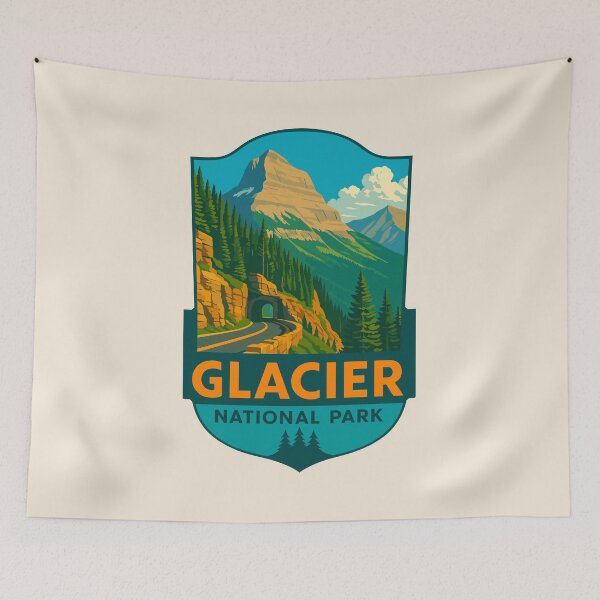 Item preview, Glacier National Park Sticker designed and sold by Gideon Emmerich.