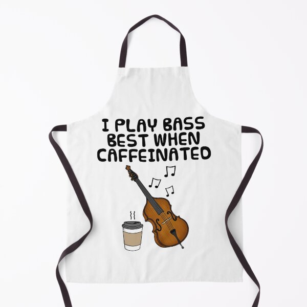 Item preview, I Play Bass Best When Caffeinated, Double Bassist Funny designed and sold by doodlerob.