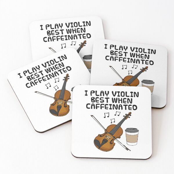 Item preview, I Play Violin Best When Caffeinated, Violinist Coffee Funny designed and sold by doodlerob.