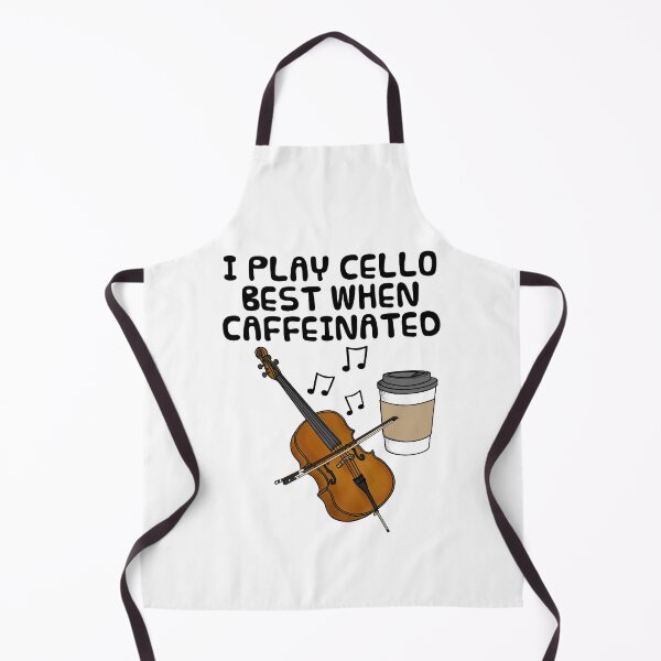 Item preview, I Play Cello Best When Caffeinated, Cellist Coffee Funny designed and sold by doodlerob.