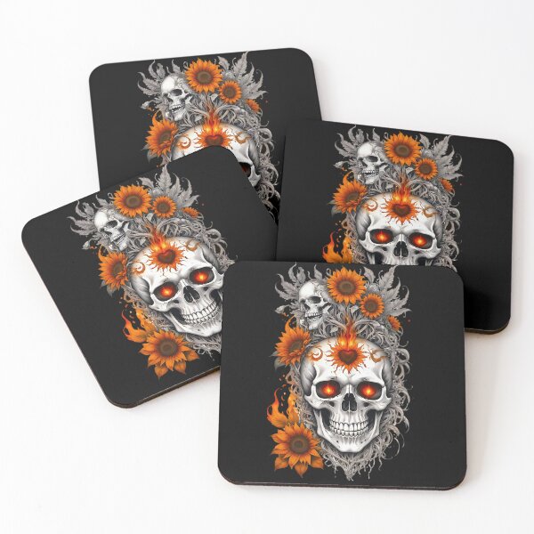 Item preview, Sunflower Skull designed and sold by WhereHopeBlooms.