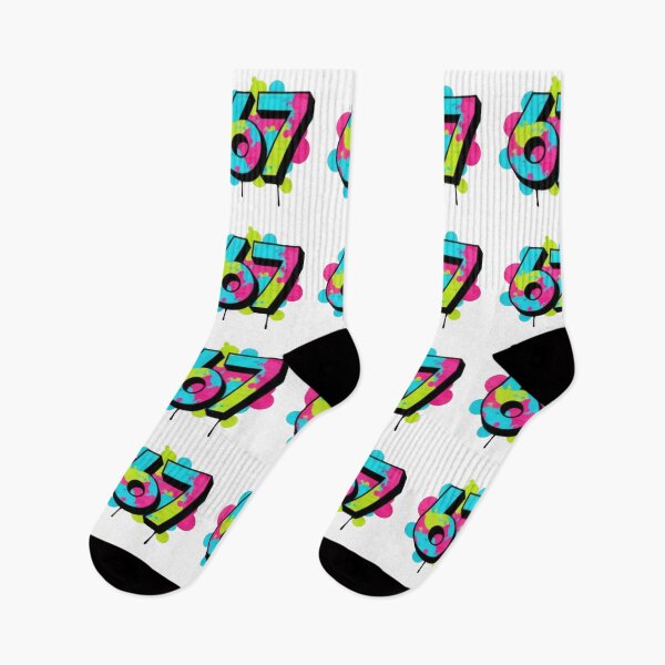 Item preview, ​Lucky Number 67: Graffiti Style ​Class of '67 Retro Pop.  designed and sold by ZyVoAli.