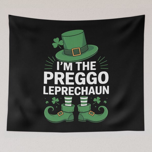 Item preview, Pregnant Leprechaun Funny St Patrick_s Day designed and sold by tiekanamac.