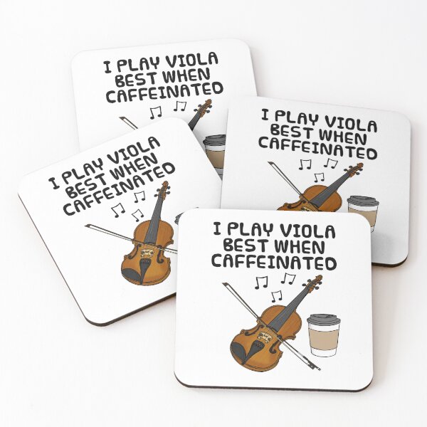 Item preview, I Play Viola Best When Caffeinated, Violist Coffee Funny designed and sold by doodlerob.