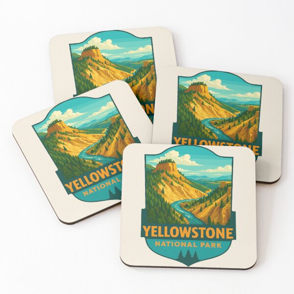 Item preview, Yellowstone National Park Sticker designed and sold by Gideon Emmerich.