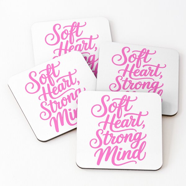 Item preview, Soft Heart, Strong Mind! Pink Girly designed and sold by PMCreative.