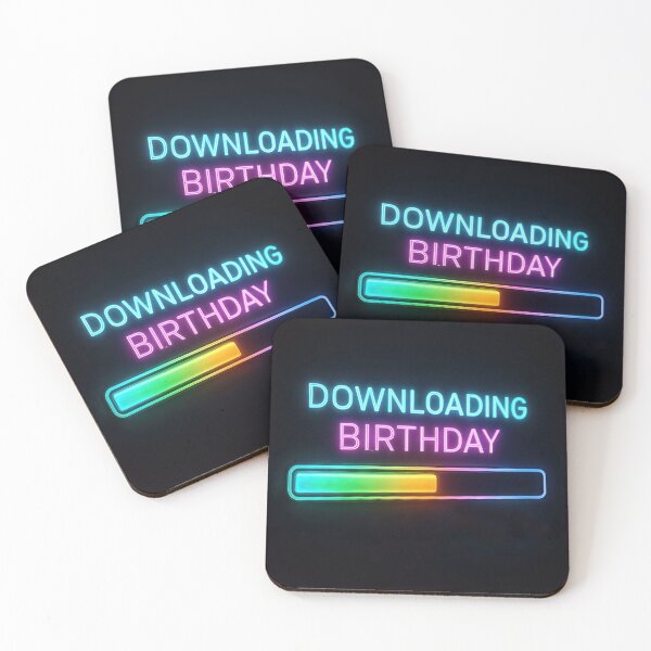 Item preview, Neon Rainbow Birthday Downloading designed and sold by Maria Dryfhout.