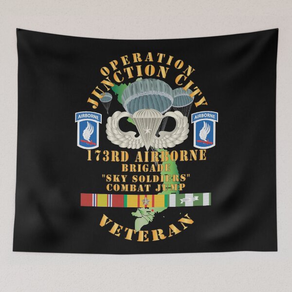 Item preview, Army - Operation Junction City, 173rd Airborne Bde w Jumpers, Badge w Star, SSI - VN SVC X 300 designed and sold by Military Insignia Products.