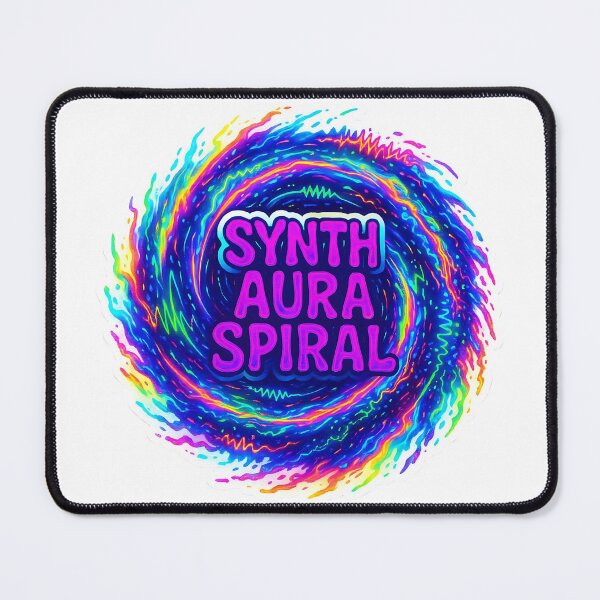 Item preview, Synth Aura Spiral – Psychedelic Synthwave Energy Art designed and sold by |TRSSHOP|.