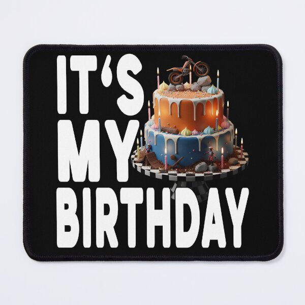 Item preview, IT'S MY BIRTHDAY trial riders birthday motorcycle rider motorsport trial fans birthday designed and sold by Jt41.